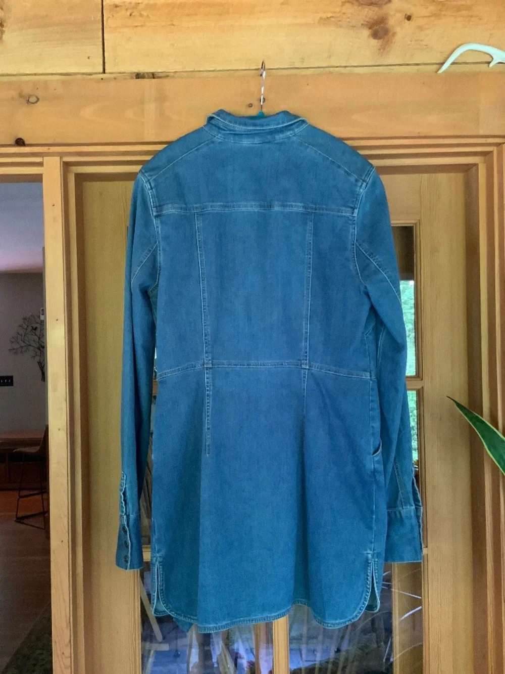Free People Dynamite Western Long-sleeve Shirt Dress Size M - Picture 5 of 5